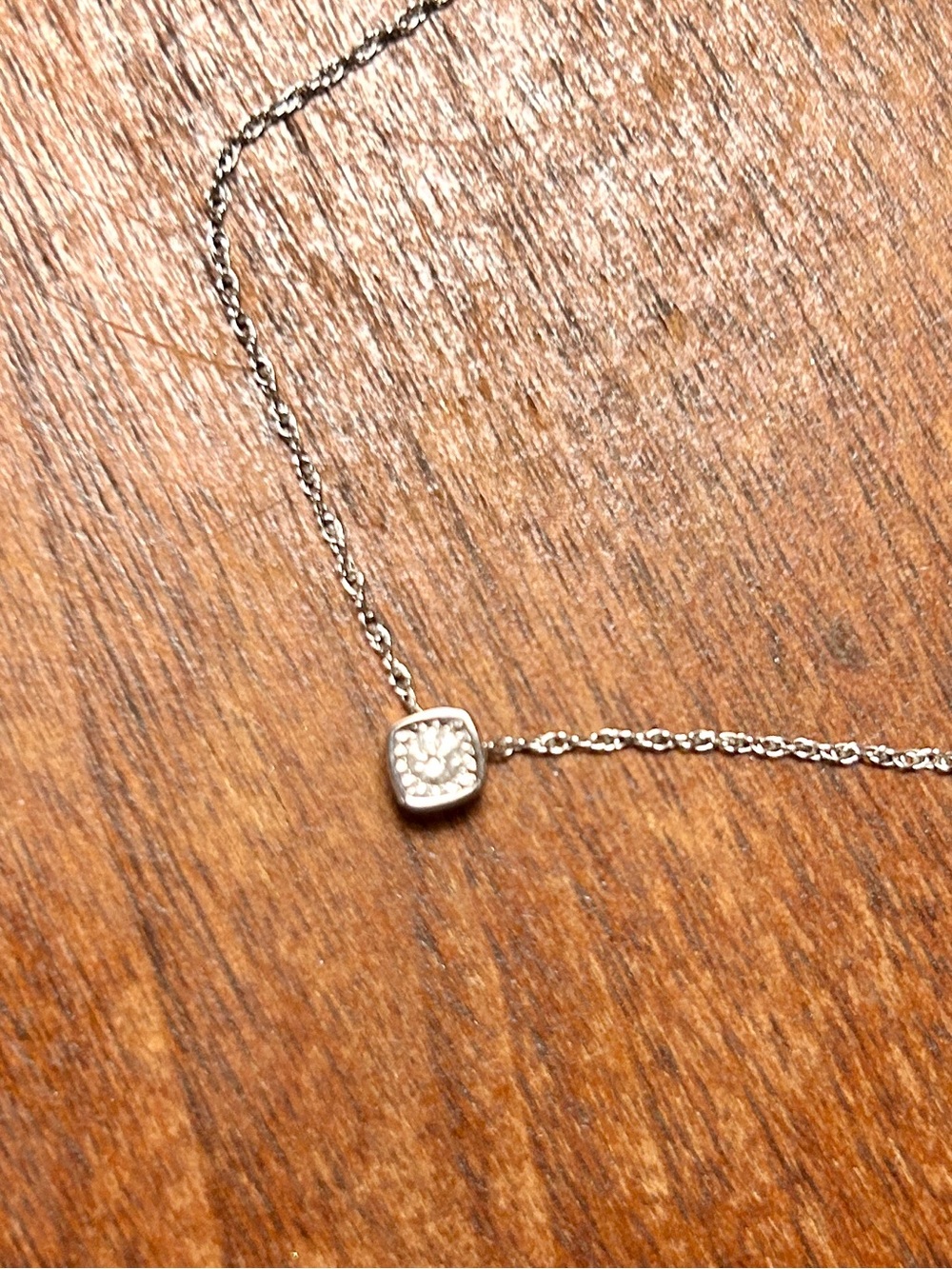 Diamond Necklace on 14k white gold chain